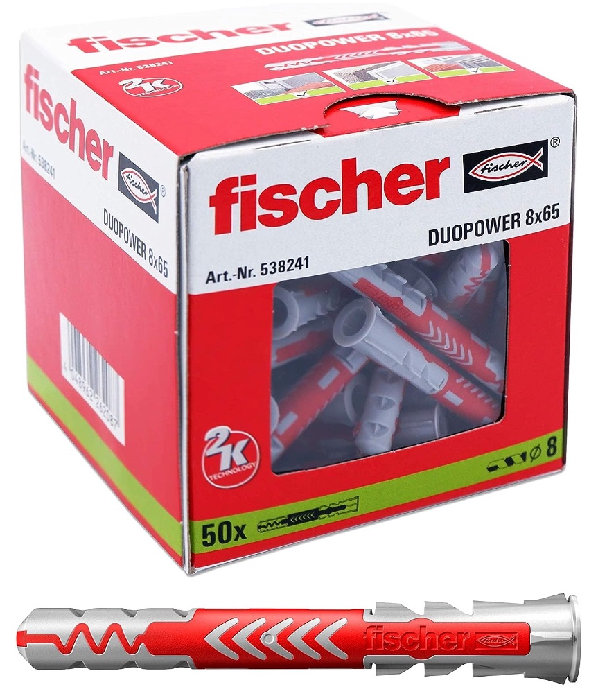 fischer DuoPower-FH 8×50 (ohne Schrauben) für nur 3,42€ bei Prime-Versand