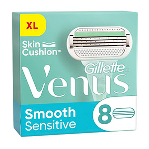 8er-Pack Gillette Venus Deluxe Smooth Sensitive Rasierklingen ab 15,58€ (statt 24€)