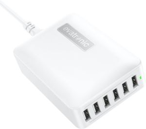 Evatronic 60W 6-Port USB Ladestation für 19,99€