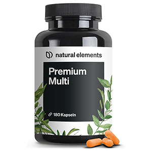 180 natural elements Multivitamin Komplex-Kapseln ab nur 15,11€ – Prime Spar-Abo