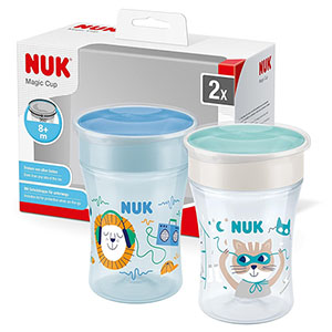 2er-Pack NUK Magic Cup Trinklernbecher für nur 13,99€ (statt 20€) – Prime