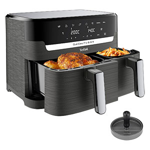 Tefal EY905B Dual Easy Fry & Grill Heißluftfritteuse (8,3 L) für nur 139,90€ (statt 200€)