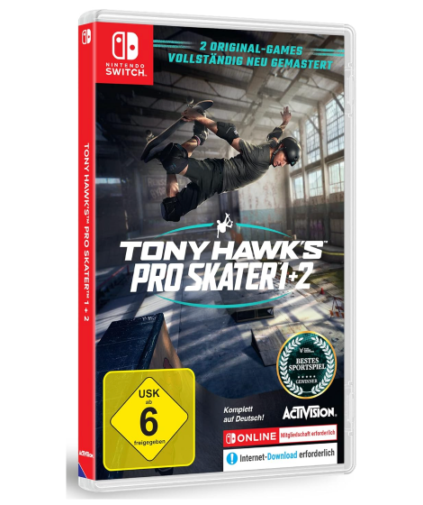 Tony Hawk’s Pro Skater 1+2 (Nintendo Switch) für nur 24,99€ bei Prime-Versand