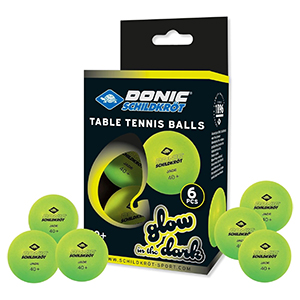 6er-Pack Donic-Schildkröt Glow IN The Dark Tischtennis-Bälle für 3,90€ – Prime