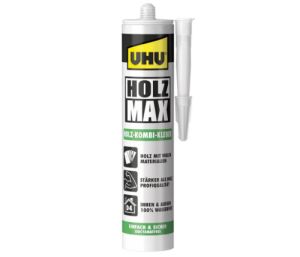 UHU Holz Max Kartusche (wasserfester und hochbelastbarer Holz-Kombi Klebstoff ohne Lösungsmittel, 380 g) für nur 5,60€ inkl. Prime-Versand