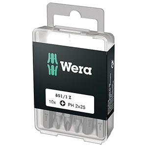 Wera 851/1 Z PH Bits 10 x PH 2×25 für nur 3,72€ inkl. Prime-Versand