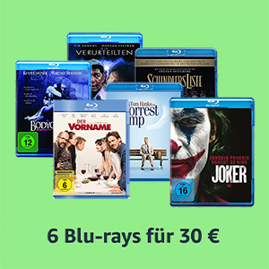 6 Blu-rays für 30€ bei Amazon (5€ pro Titel)