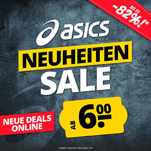 SportSpar: Bis zu 82% Rabatt im Asics Neuheiten Sale + 10% Extra-Rabatt!