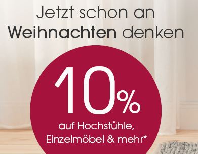 10% Rabatt auf die Kategorien Kinderzimmer im Babymarkt Onlineshop