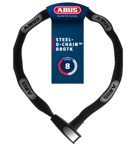 ABUS Kettenschloss Steel-O-Chain 8807K 110cm für nur 31,71€ bei Prime-Versand