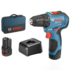 Bosch Akku-Bohrschrauber GSR 12V-30 + 2x 2,0 Ah Akku für 83,99€ (statt 106€)