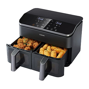 COSORI Heißluftfritteuse 2 Kammern Airfryer 8-in-1 Dual Zone Air Fryer XXL 8,5 L für 138,70€