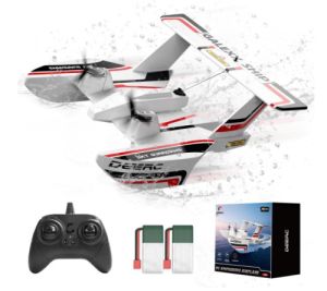 DEERC RC Flugzeug (Startbar aus Wasser Land & Luft) für nur 37,49€ inkl. Versand