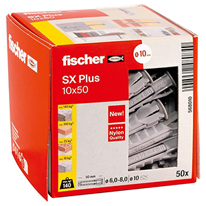 50er-Pack fischer SX Plus 10 x 50 Spreizdübel für nur 4,49€ (statt 6,09€) – Prime