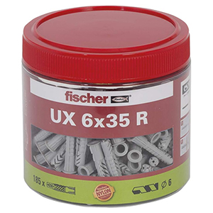 185er-Pack fischer Universaldübel UX 6 x 35 R für nur 12,67€ (statt 18,59€)