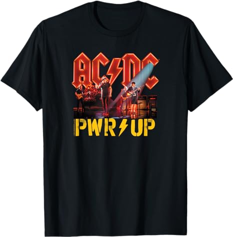 AC/DC Rock Music Band PWRUP Stage Lights T-Shirt für nur 15,99€ bei Prime inkl. Versand