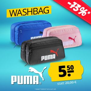 PUMA Washbag Kulturbeutel für 10,45€ (statt 14,48€)