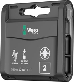 Wera 05057761001 Box 20 BTZ PZ 2 Bit-Sortiment für 16,64€ (statt 28,92€)