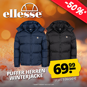 Ellesse Cullinan Super Puffer Winterjacke (S-2XL) ab nur 64,99€ (statt 90€)