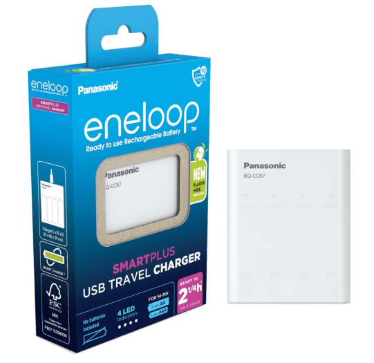 eneloop SmartPlus Travel USB-Ladegerät für AA/AAA Akkus für nur 20,95€ bei Prime-Versand