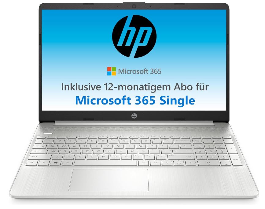 HP Notebook (15,6″ FHD, Intel Celeron N4500, 4 GB DDR4 RAM, 128 GB SSD, Intel UHD Graphics, Win11 Home) für nur 179€