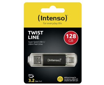 Intenso Twist Line 128 GB Dual USB-Stick für 8,99€