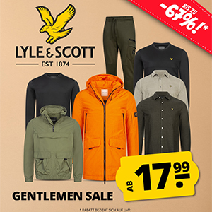 SportSpar: Lyle & Scott Gentlemen Sale mit bis zu 67% Rabatt