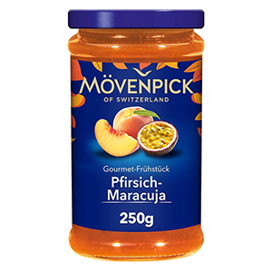 Mövenpick Gourmet-Frühstück Pfirsich-Maracuja Fruchtaufstrich ab nur 1,54€ (statt 2,89€)