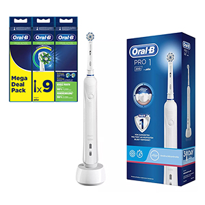 Oral-B Pro 1-200 SensiUltraThin Zahnbürste inkl. 9 Ersatzbürsten für 44€ (statt 62€)