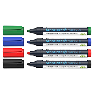 4er-Pack Schneider Maxx 290 Whiteboard-Marker für 4,22€ (statt 7,62€) – Prime