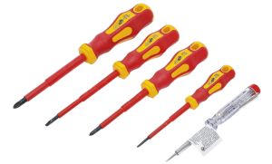 5-teiliger BGS Diy 35815 VDE-Elektriker-Schraubendreher-Satz für 6,74€