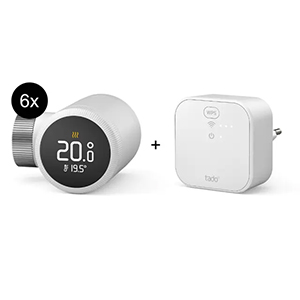 6er-Set tado° Smartes Heizkörper-Thermostat X + Bridge X für nur 319,95€ (statt 565€)