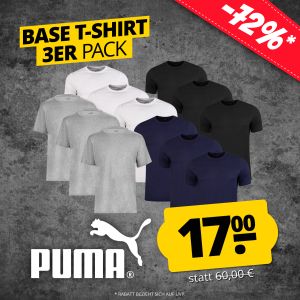 PUMA Statement Deluxe Edition Base Herren T-Shirts im 3er-Pack für 21,95€ (statt 44,99€)