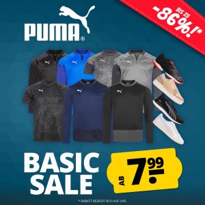 SportSpar: Bis zu 86% Rabatt im Puma Basics Sale