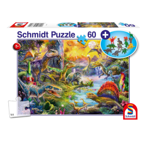 Schmidt Spiele 56372 60 Teile Dinosaurier Kinderpuzzle für 8,49€ (statt 12,90€)