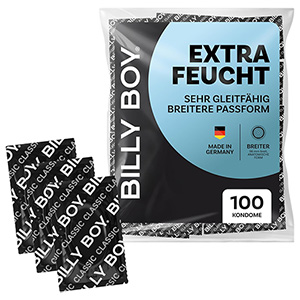 100er-Pack BILLY BOY Kondome Extra Feucht (56 mm) für nur 20,99€ (statt 26€) – Prime