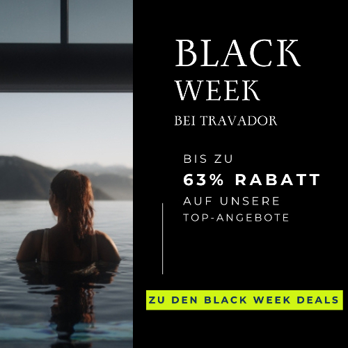 Travador Black Week: Bis zu 63% auf ausgewählte Hotels sparen