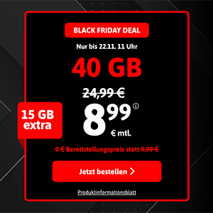 Die BLACKSIM Allnet Flat – z.B. Allnet- & SMS-Flat mit 30 GB für 7,99€ oder 80 GB für mtl. 14,99€