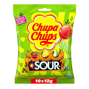 10er-Pack Chupa Chups extra sauren Frucht-Lollis ab nur 1,36€ (statt 1,79€) – Prime