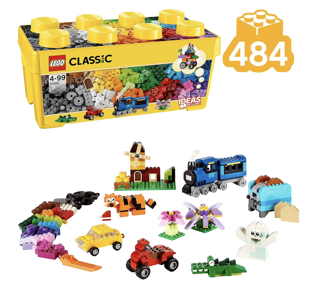 LEGO Classic Mittelgroße Bausteine-Box+ LEGO Blaue Bauplatte 23,93€ bei Prime-Versand