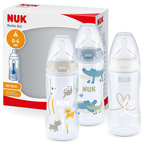 3er-Set NUK First Choice+ Babyflaschen (300 ml) für nur 13,79€ (statt 17€)