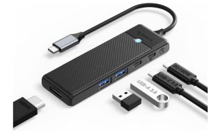 ORICO 5-in-1 USB-C HUB Docking Station mit 100W Power Delivery für 5,39€