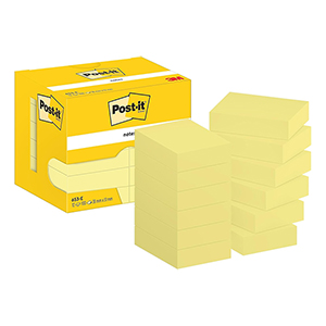 12x 100 Post-it Notizen (Kanariengelb, 51 x 38 mm) ab nur 6,64€ (statt 8€) – Prime