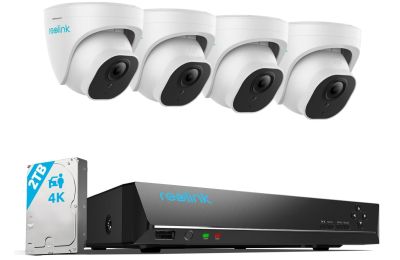 Reolink 4K Überwachungskamera-Set RLK8-800D4 für aussen mit 4X 8MP PoE IP Kamera und Smarter Personenerkennung für 439,99€