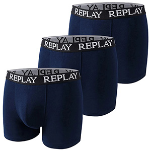 3er-Pack REPLAY Basic Cuff Logo Herren Boxershorts für nur 14,94€ (statt 27€)