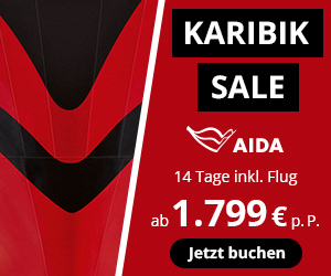 AIDA Karibik Sale – z.B. 14 Tage inkl. Flug schon ab 1.799€ p.P.