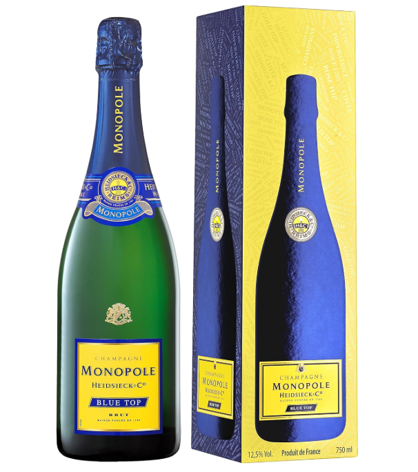 Champagne Monopole Heidsieck Blue Top Brut mit Geschenkverpackung (1 x 0.75 l) für nur 24,50€ bei Prime inkl. Versand