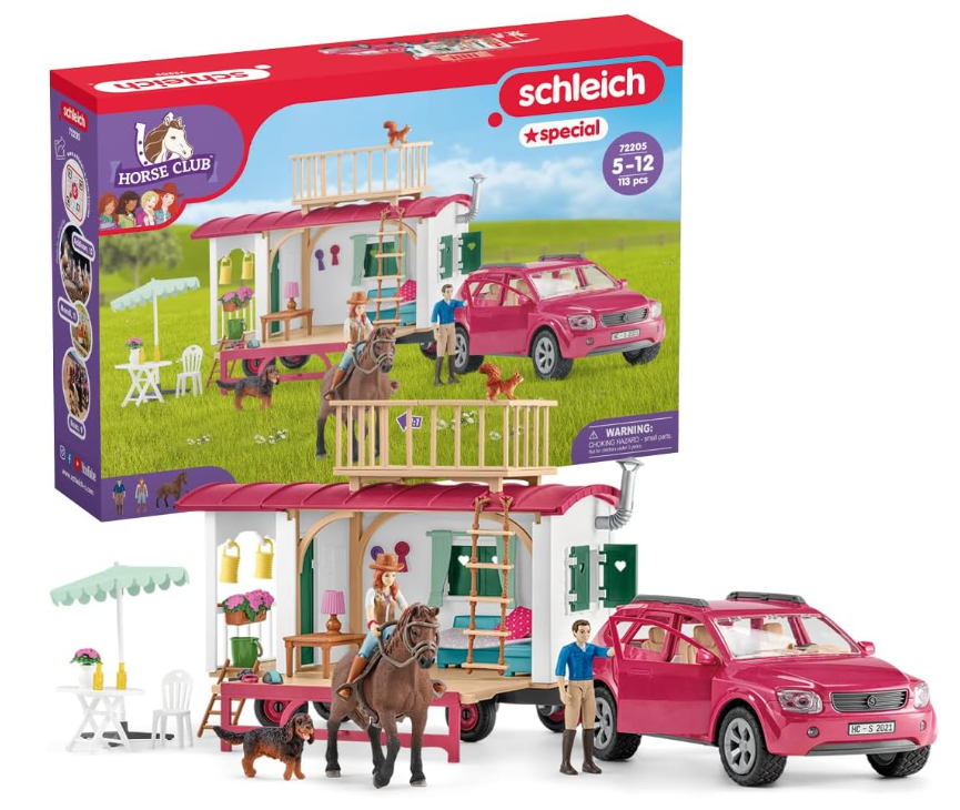 Schleich 72205 HORSE CLUB Campingtrip mit dem Wohnwagen für nur 65,60€ inkl. Versand