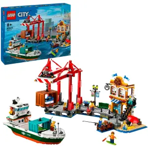 LEGO 60422 City Hafen mit Frachtschiff für 67,90€ (statt 79,94€)