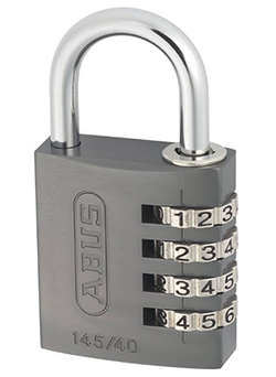 ABUS Zahlenschloss 145/40 Titanium Vorhängeschloss (Level 4) für nur 9,09€ (statt 17€)